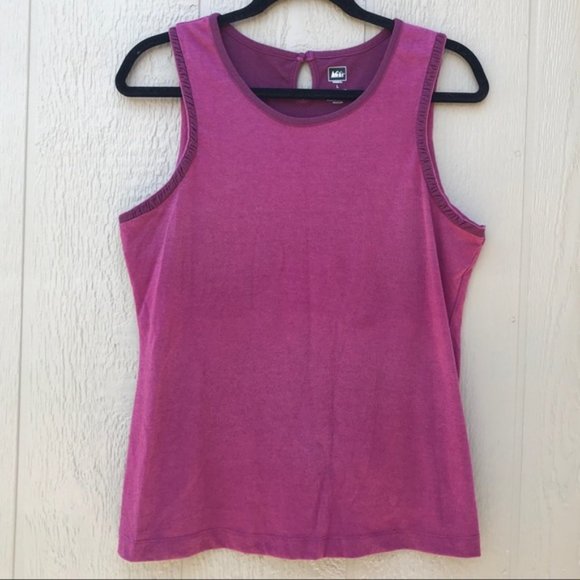 REI Women’s Athletic Workout Tank Top Pink Large - Picture 1 of 8